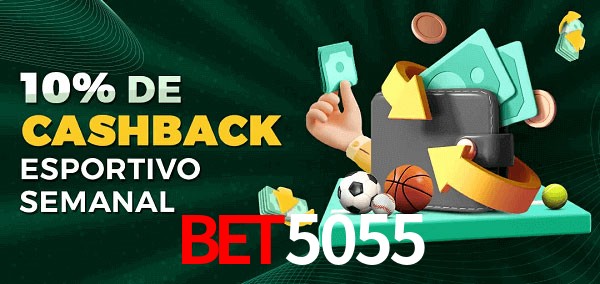10% de bônus de cashback na BET5055